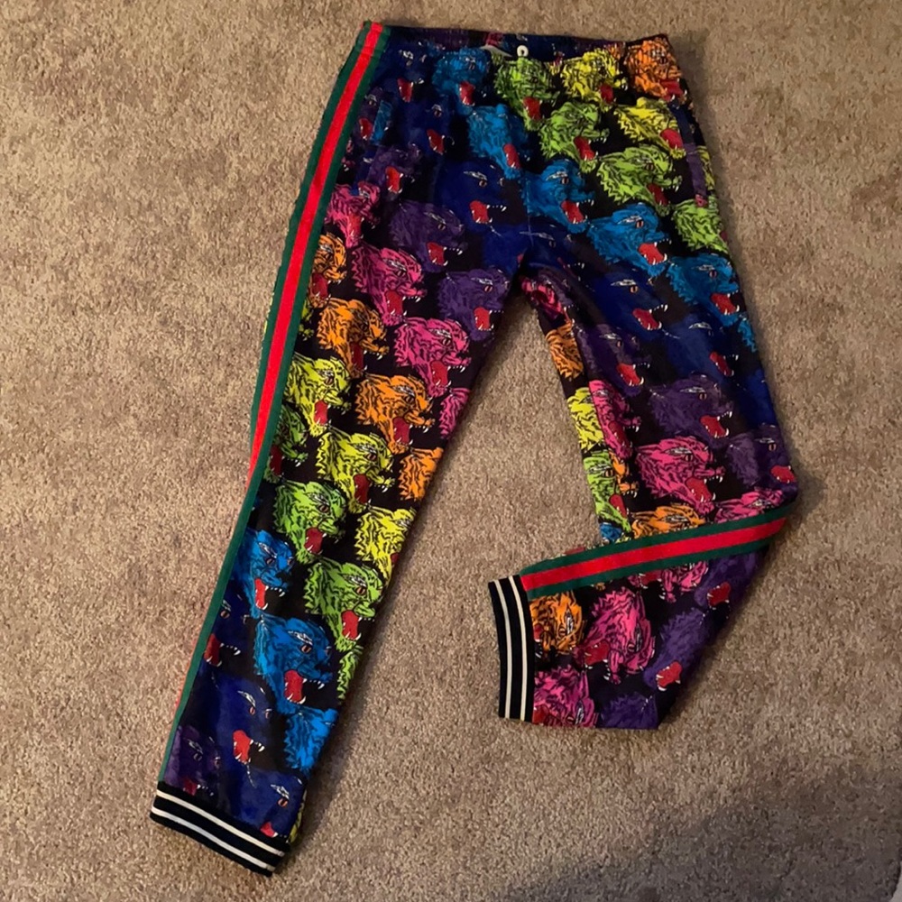 Men’s AUTHENTIC GUCCI cat jogger- large